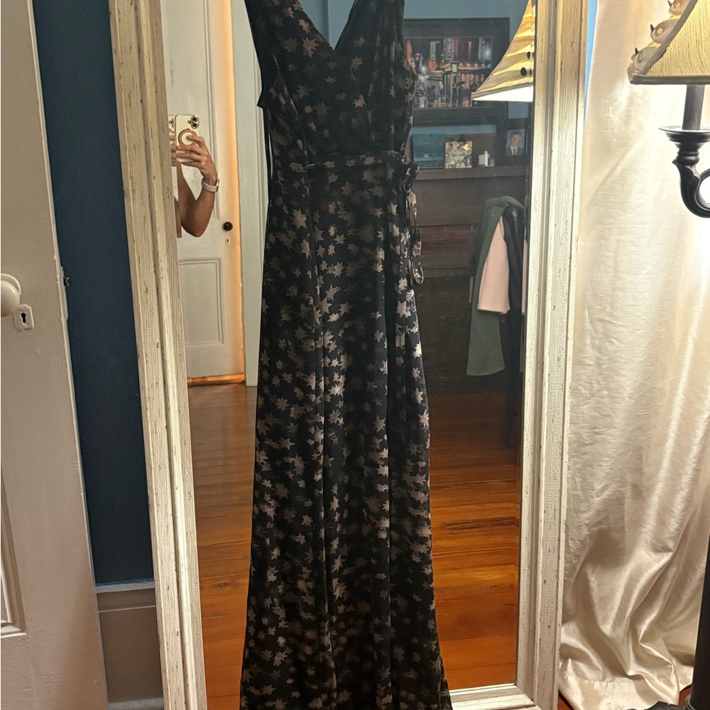 BCBGeneration Black and Gold Maxi Dress